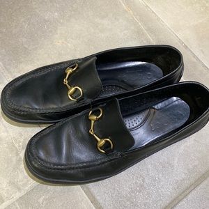 GUCCI Men's Horse-bit Driving Moccasins, size 10.5